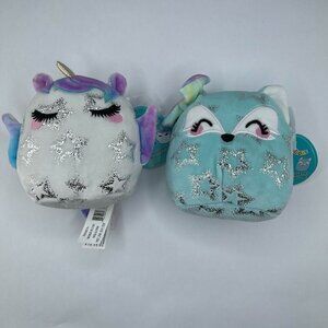 Squishmallows 5" Posey The Fox And Genesis The‎ Pegasus Sparkly Bundle Set